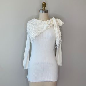 Pop pulation Knit Ivory Long Sleeve Sweater